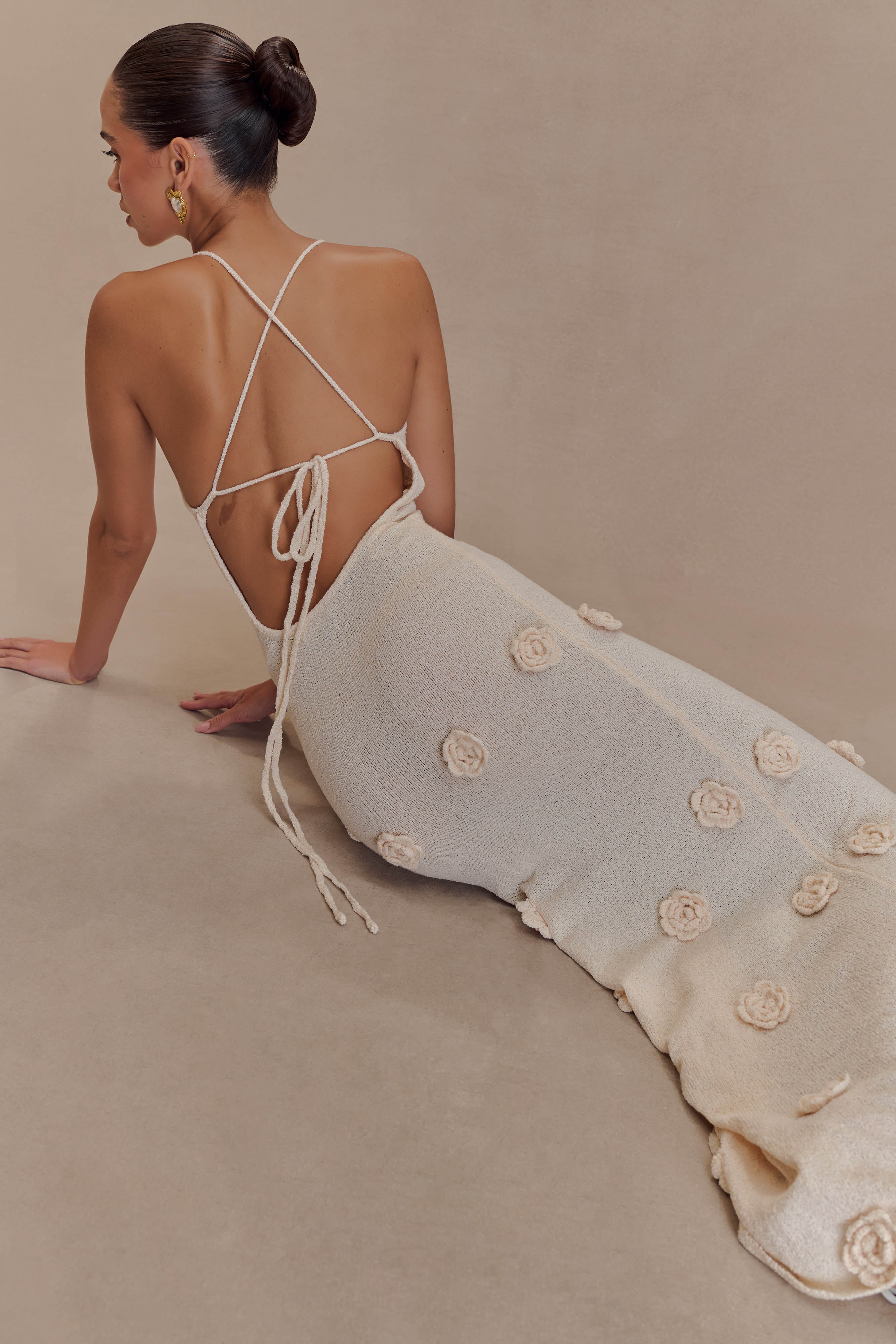 BLOOM crochet maxi dress