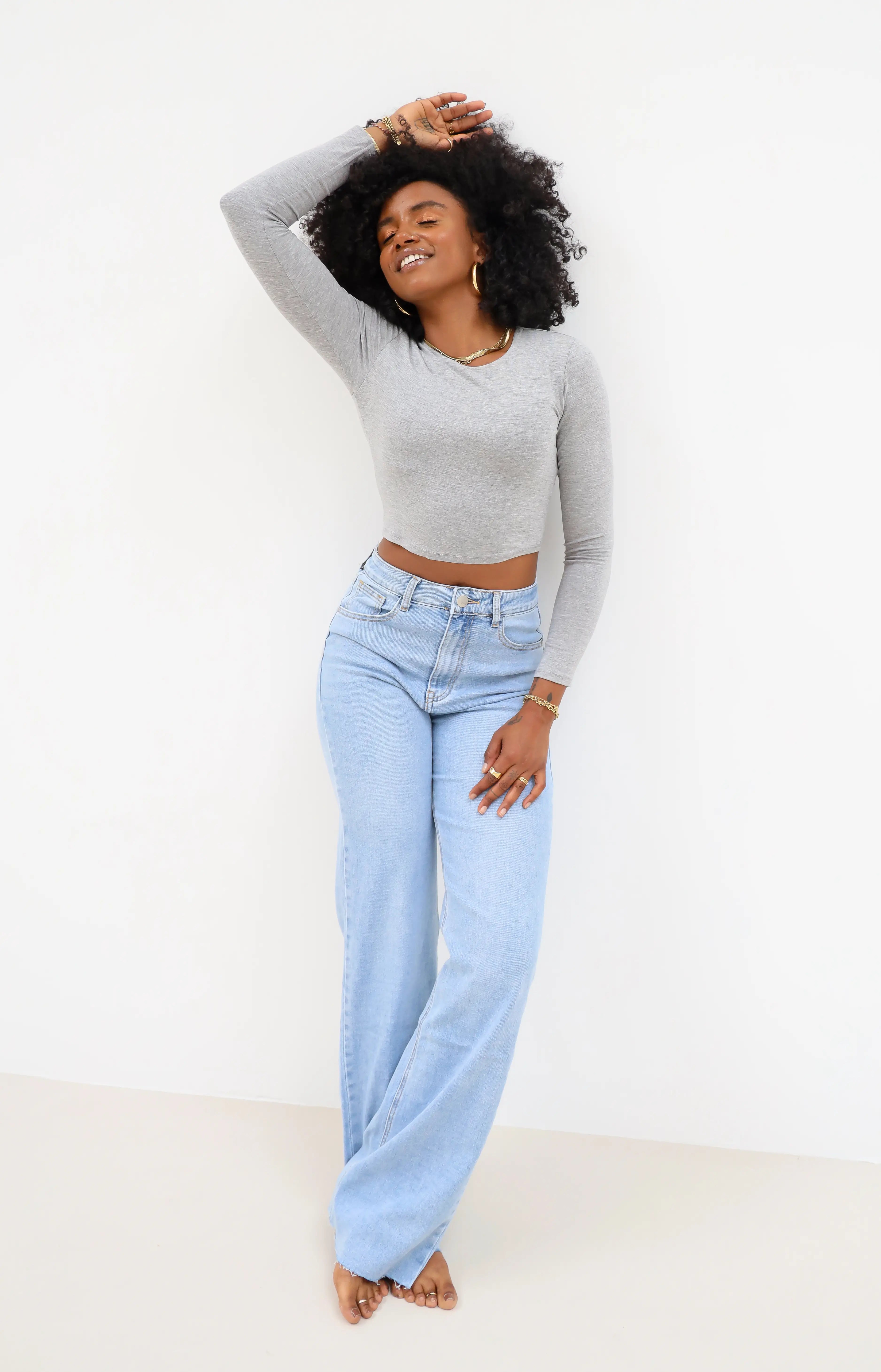 Extra Tall Wide Jeans Blue 2717
