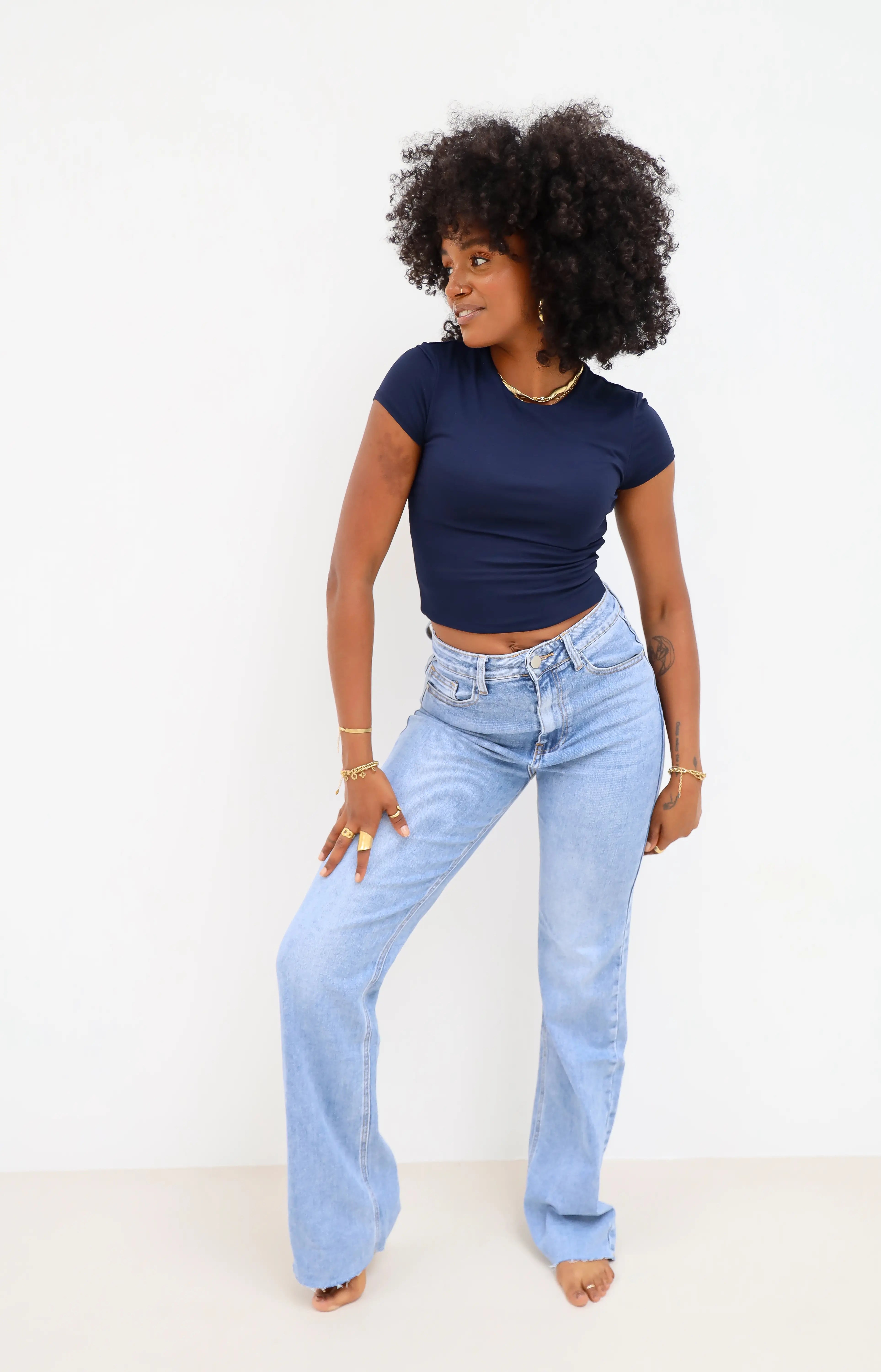 Extra Tall Wide Jeans Blue 2637