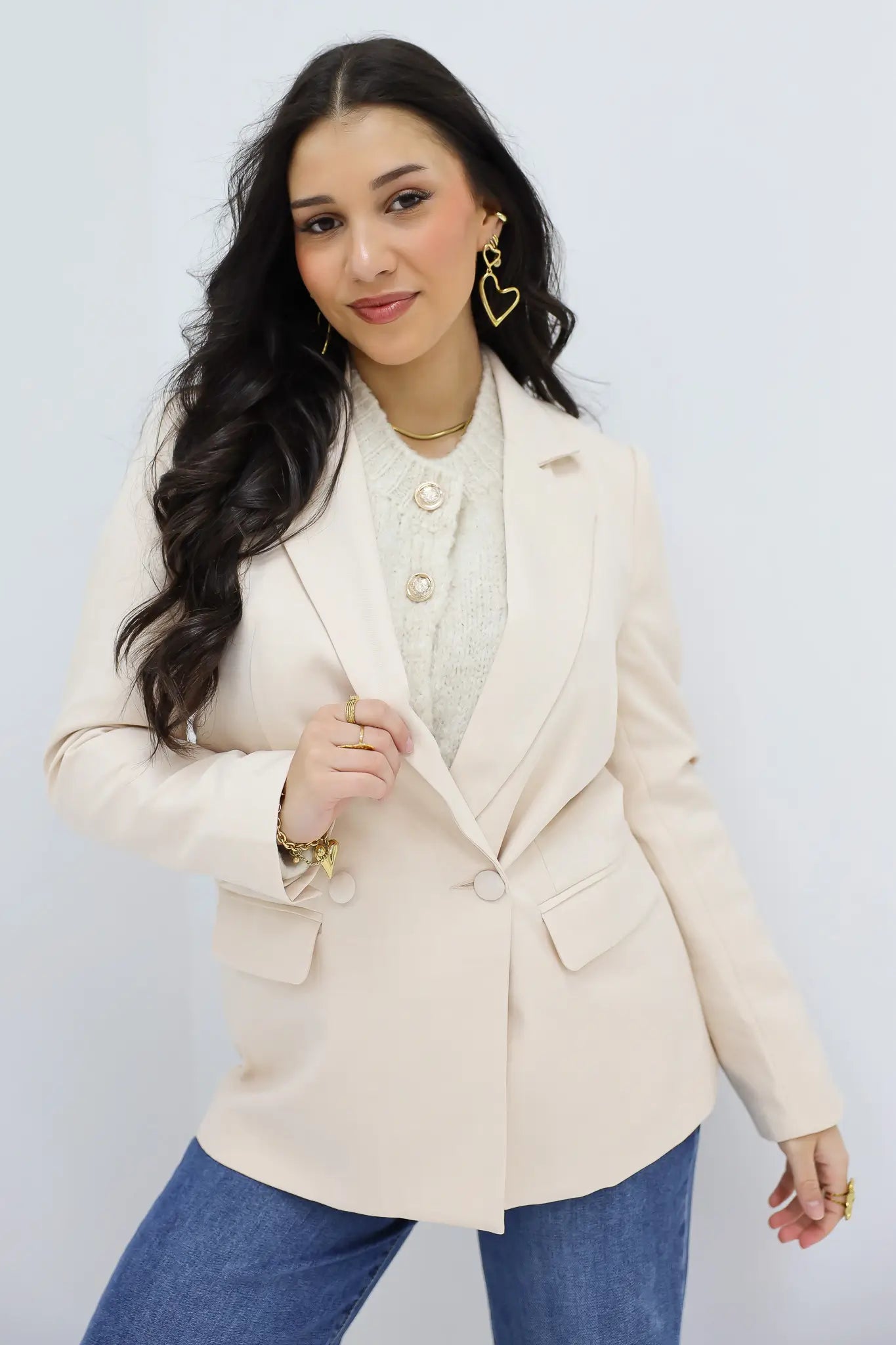 Beige Blazer