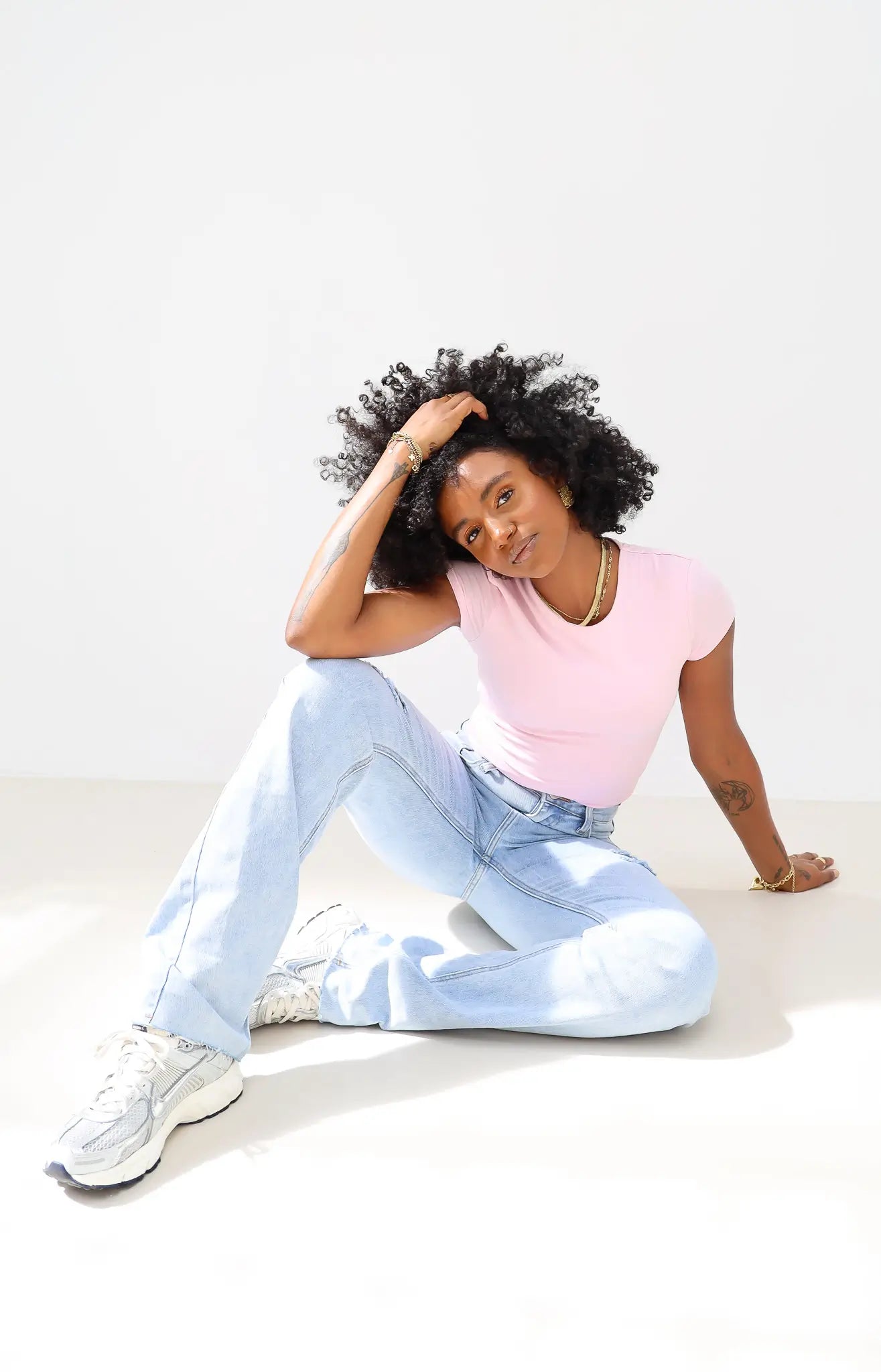 Extra Tall Straight Jeans Light Blue 2037