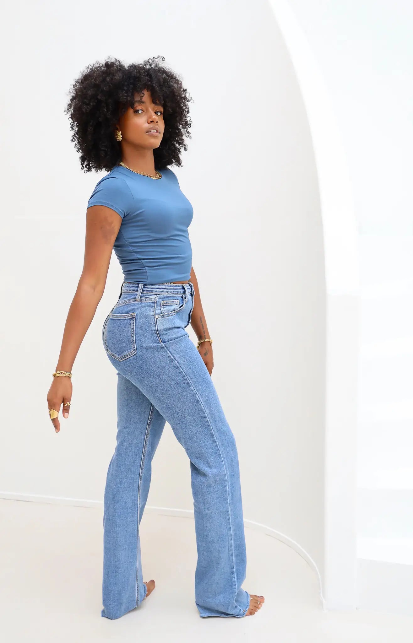 Extra Tall Straight Stretch Jeans Blue 2606