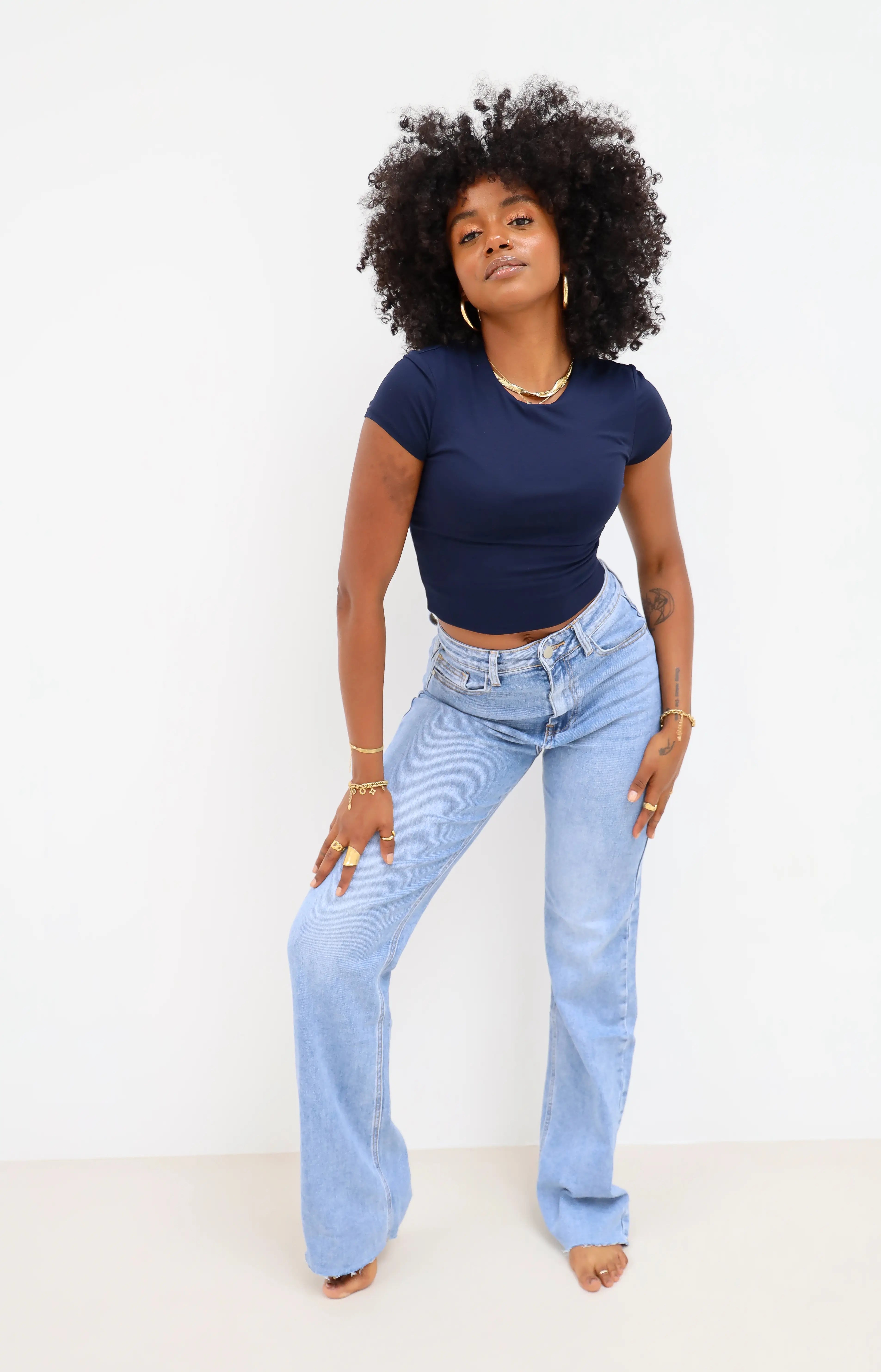 Extra Tall Wide Jeans Blue 2637